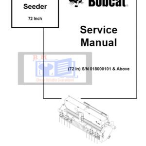 Bobcat Seeder 72 Inch Service Repair Manual