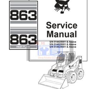 Bobcat 863 863h Skid Steer Service Repair Manual