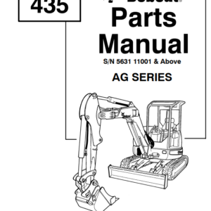 Bobcat 435 Mini Excavator Parts Manual