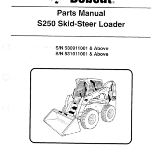 Bobcat S250 Skid Steer Loader Parts Manual