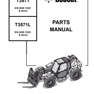 Bobcat T3571 , T3571L Telescopic Handler Service Repair Manual