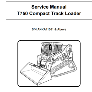 Bobcat T750 Compact Track Loader Service Repair Manual