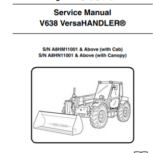 Bobcat V638 VersaHandler Service Repair Manual