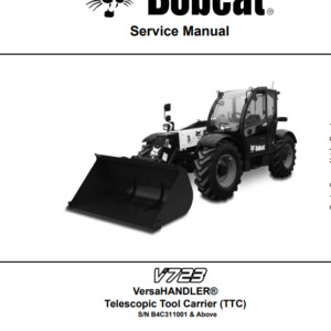 Bobcat V723 VersaHandler Service Repair Manual