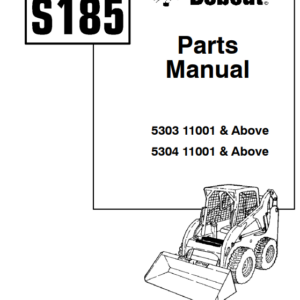 Bobcat S185 SkidSteer Loader Parts Manual