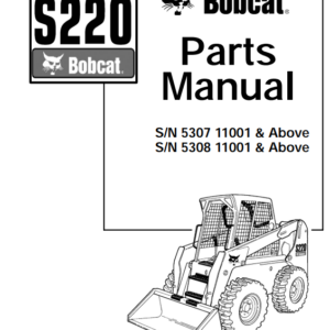 Bobcat S220 Skidsteer Parts Manual