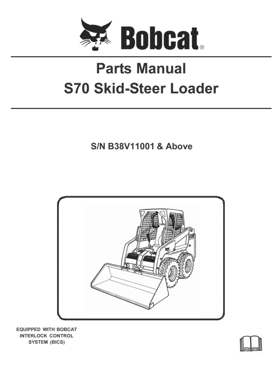Comprehensive parts manual for the Bobcat S70 SkidSteer Loader, essential for effective maintenance and repairs