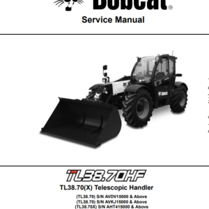 Bobcat TL38.70(X) Telescopic Handler Service Repair Manual