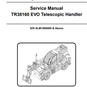 Bobcat TR38160 EVO Telescopic Handler Service Repair Manual