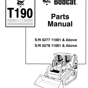 Bobcat T190 Turbo Compact Track Loader Parts Manual
