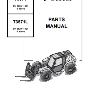 Bobcat T3571 , T3571L Telehandler Parts Manual