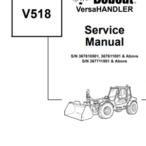 Bobcat V518 VersaHandler Service Repair Manual
