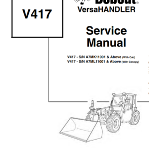 Bobcat 417 VersaHandler Service Repair Manual