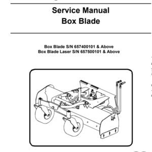 Bobcat Box Blade Service Repair Manual