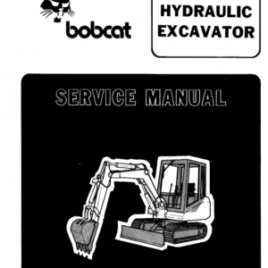 Bobcat 116 Excavator Service Repair Manual