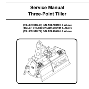 Bobcat Three Point Tiller Service Repair Manual