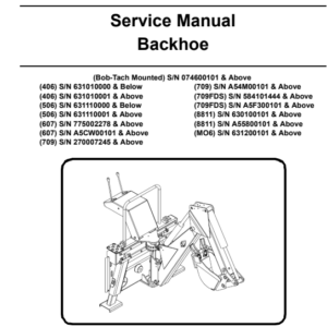 Bobcat Bob Tach Mounted Service Repair Manual