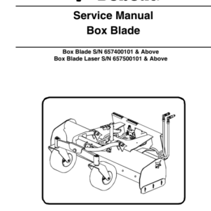Bobcat Box Blade Service Repair Manual