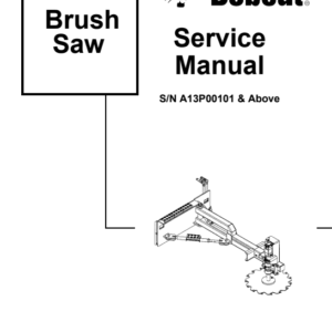 Bobcat Brushsaw Service Repair Manual