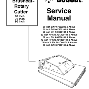 Bobcat Brushcat Service Repair Manual