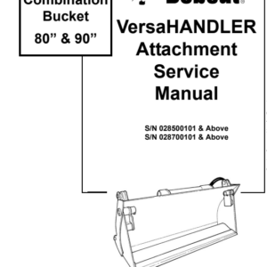 Bobcat Combination Bucket Service Repair Manual