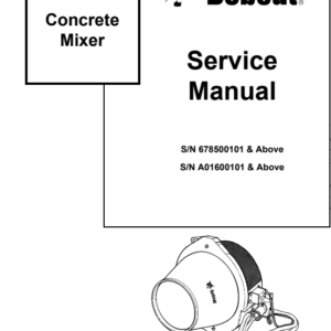 Bobcat Concrete Mixer Service Repair Manual