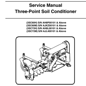 Bobcat Three Point Soil Conditioner Service Repair Manual