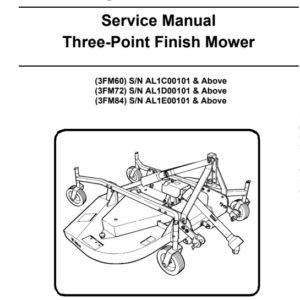 Bobcat Three Point Finish Mower Service Repair Manual