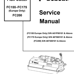 Bobcat Flail Cutter Service Repair Manual