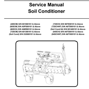 Bobcat Soil Conditioner Service Repair Manual