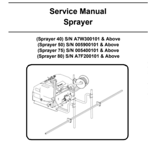 Bobcat Sprayer 40, 50, 75, 80 Service Repair Manual