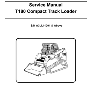 Bobcat T180 Compact Track Loader Service Repair Manual