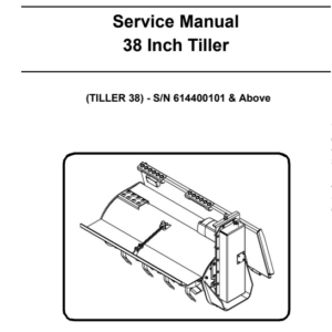 Bobcat 38 Inch Tiller Service Repair Manual