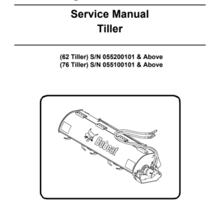 Bobcat 62 Inch, 76 Inch Tiller Service Repair Manual