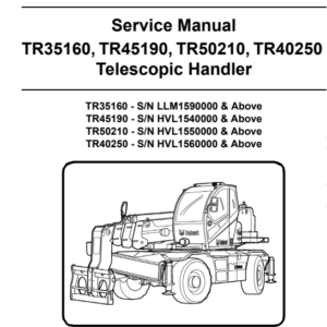 Bobcat TR35160, TR45190, TR50210, TR40250 Service Repair Manual