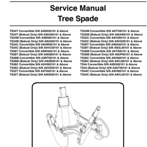 Bobcat Tree Spade Service Repair Manual