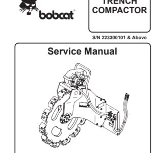 Bobcat Trench Compactor Service Repair Manual