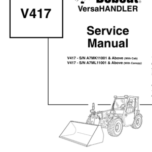 Bobcat V417 VersaHandler Service Repair Manual