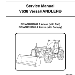 Bobcat V638 VersaHandler Service Repair Manual